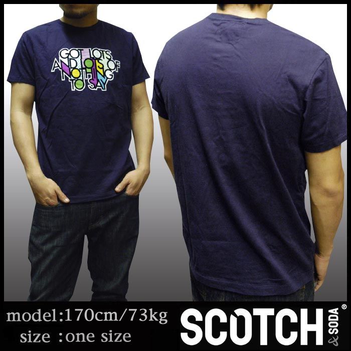 Scotch & Soda(スコッチアンドソーダ)：ガーメントダイ Tシャツ SCOTCH＆SODA 【セール】SCOTCH&SODA スコッチアンドソーダ
