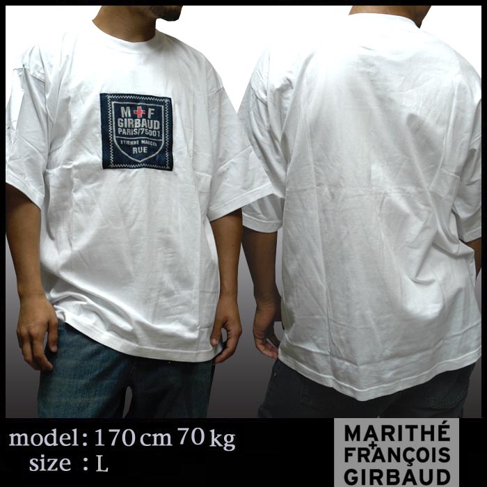 決算セール】 MARITHE ＋ FRANCOIS GIRBAUD メンズ Tシャツ ロゴ 