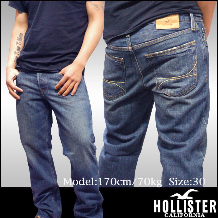 ★HOLLISTER ホリスター メンズ パンツ ★ 正規 商品 ★ CLASSIC STRAIGHT ストレート デニム (J) ジーンズ アメカジ サーフ ファッション インポート カジュアル ビンテージ ブランド スタイル 好きに♪-セレクトショップ クルーズ世田谷 メンズ ブランド