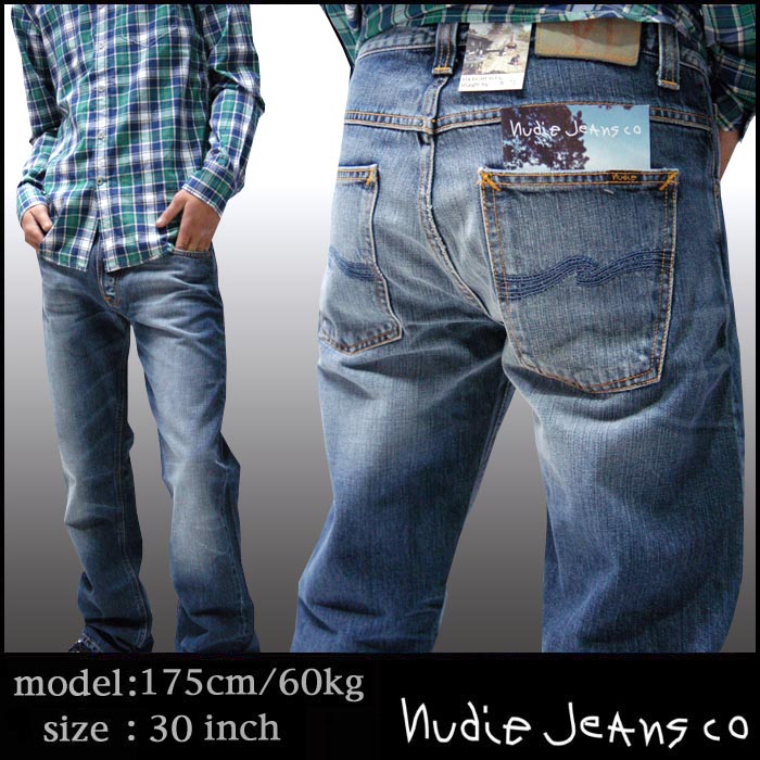 Nudie Jeansデニム AVERAGE JOE W31 L32 メンズ Nudie Jeans ヌーディージーンズ NUDIE JEANS アベレージジョー