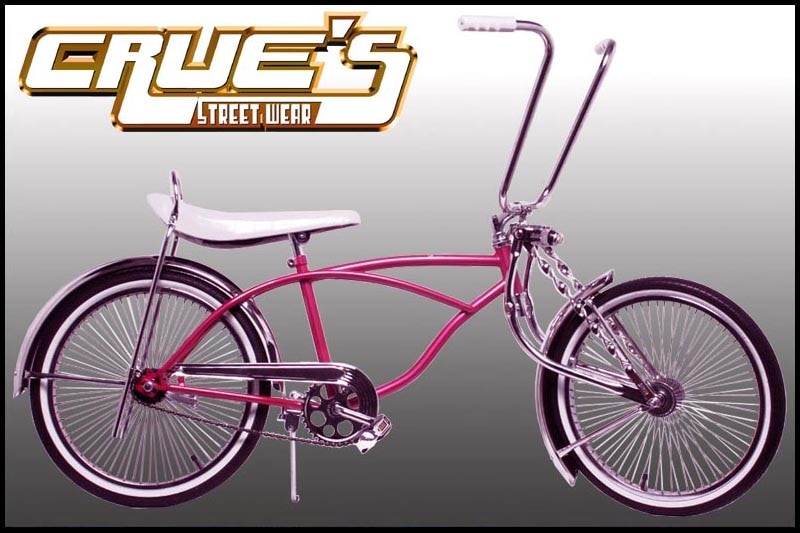 【はむぞう出品】ロングビーチのギャング愛用 ローライダー入荷!! ローライダー自転車 クルーズ カスタム ピンク ローチャリ