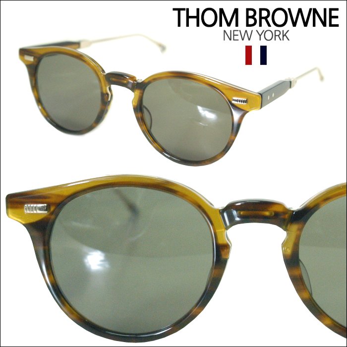 トムブラウン THOM BROWNE メガネ サングラス TB-806-B-WLT-GLD-48 