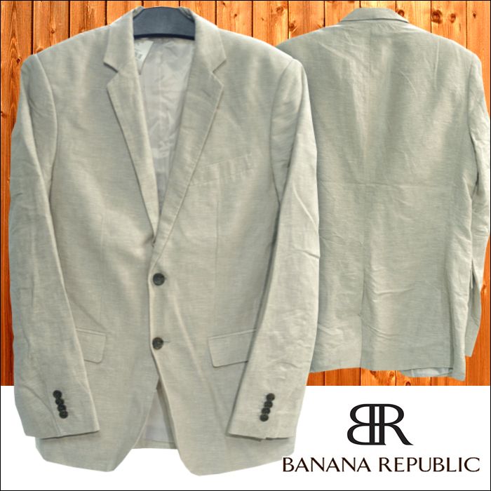 新品未使用　バナナリパブリック リネン素材テーラードジャケット バナナリパブリック BANANA REPUBLIC メンズ リネン テーラード