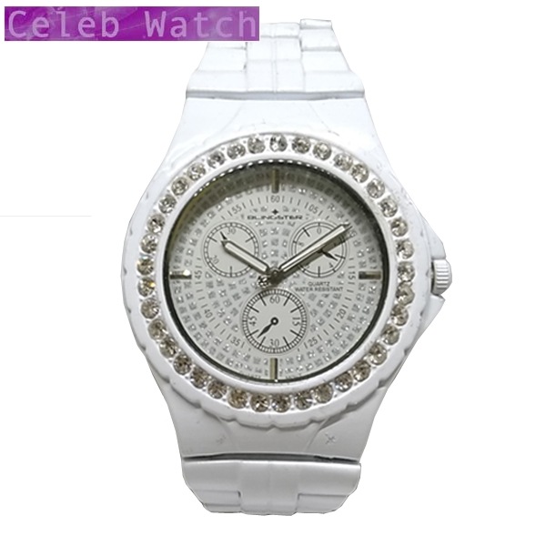 BRING STAR 腕時計 ジルコニア カスタム ウォッチ ホワイト ホワイト  