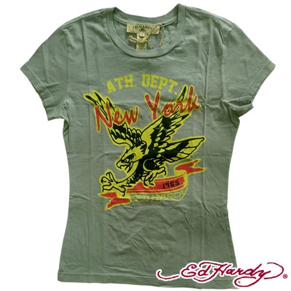 【セール】エドハーディー レディース 半袖 Tシャツ 【200種類の品揃え】 Ed Hardy 13 CAT ライト グリーン エド・ハーディー 正規品 エドハーディー レディース 半袖 Tシャツ 【200種類の品揃え