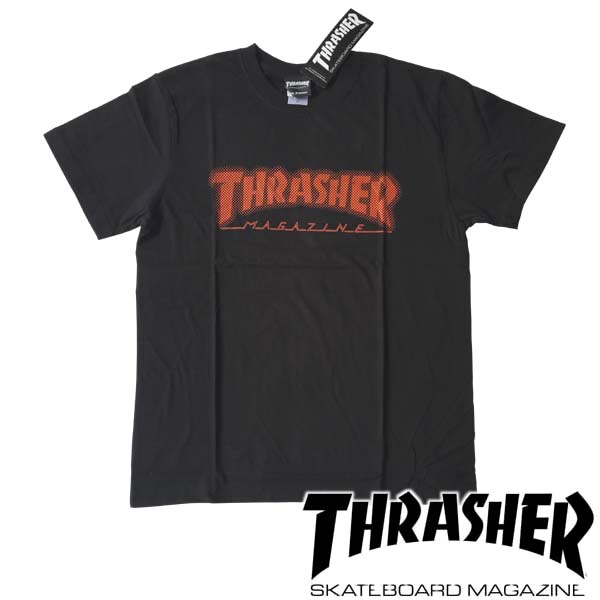 スラッシャー THRASHER メンズ ロゴ Tシャツ DOT HOMETOWN