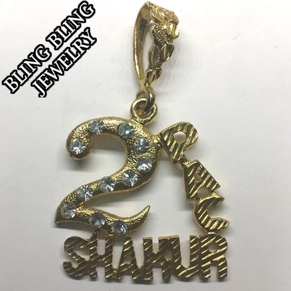 セール】 HIPHOPジュエリー メンズ ネックレス トップ 2PAC SHAKUR 
