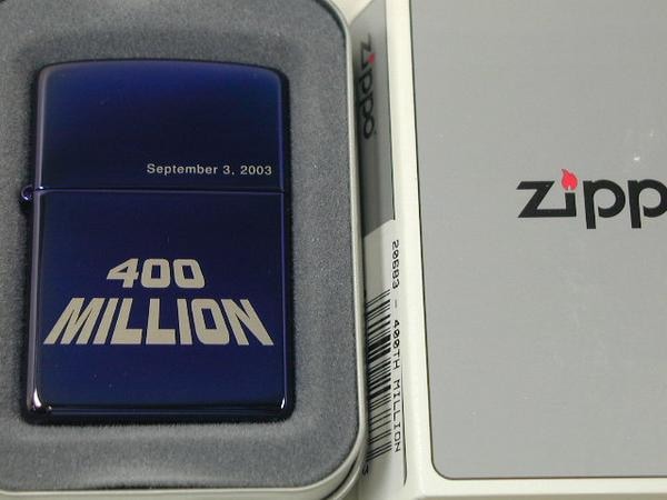 400 MILLION ライター 2003年製 zippo