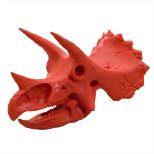 ディノケシ トリケラトプス頭 レッド | 文具（一般品） | 神流町恐竜