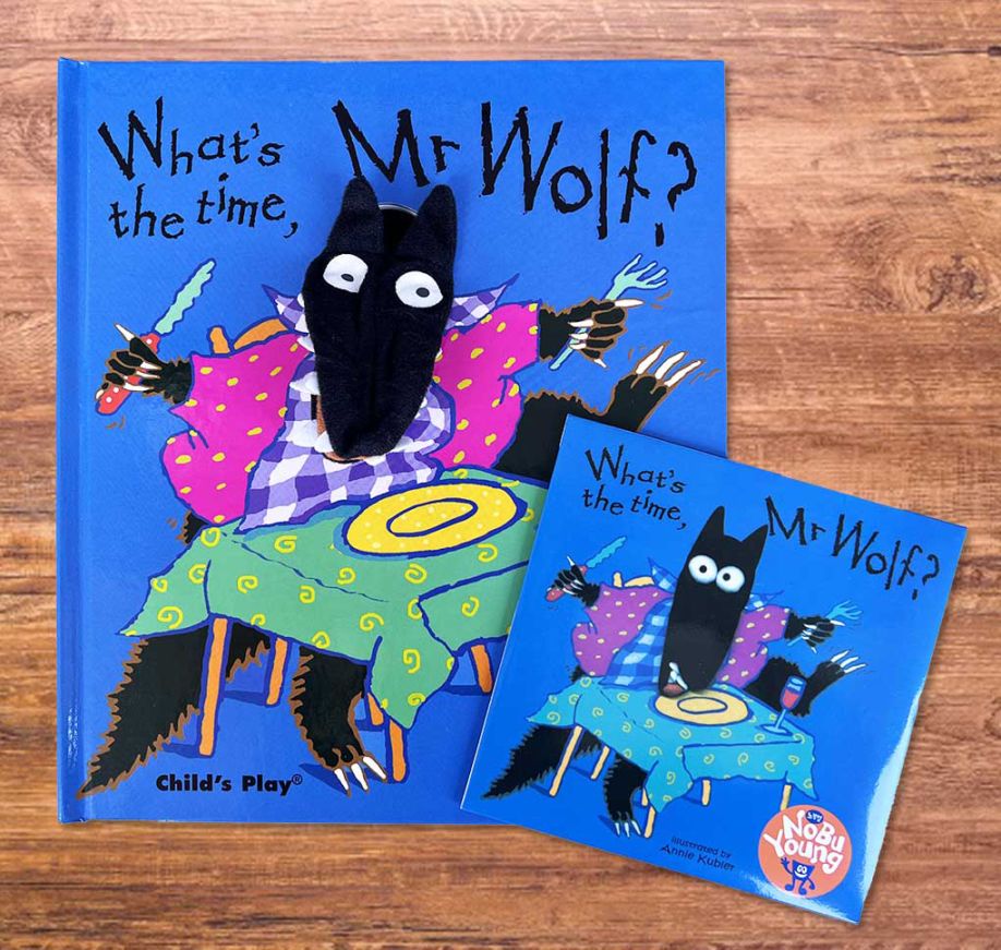 音声ペン　英語　絵本　what’s the time, Mr. wolf? What's the Time, Mr Wolf? (JY) / コスモピア・オンラインショップ