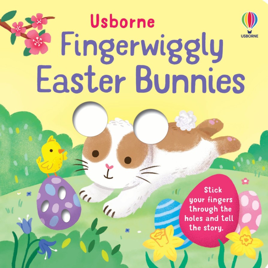 絵本・児童書 ryasgr 穴あきしかけつき絵本 Fingerwiggly Easter Bunnies | ベビー
