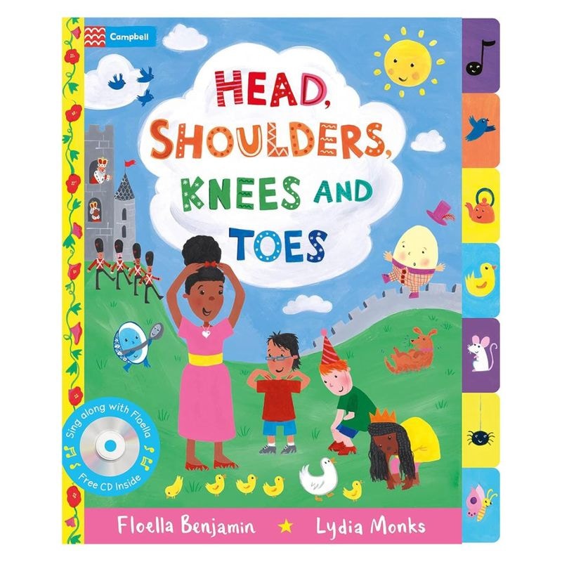 新品英語絵本 Head, Shoulders, Knees and Toes CDつきナーサリーライム絵本 Head, Shoulders, Knees and Toes