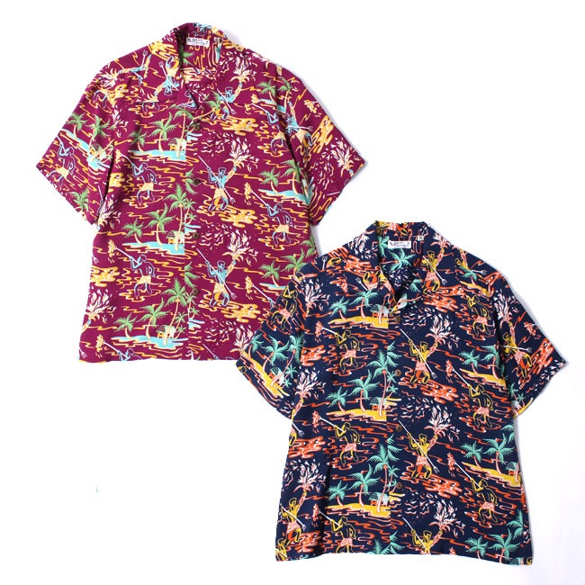 サンサーフ】アロハシャツ TORCH FISHERMAN[SS38316]通販正規