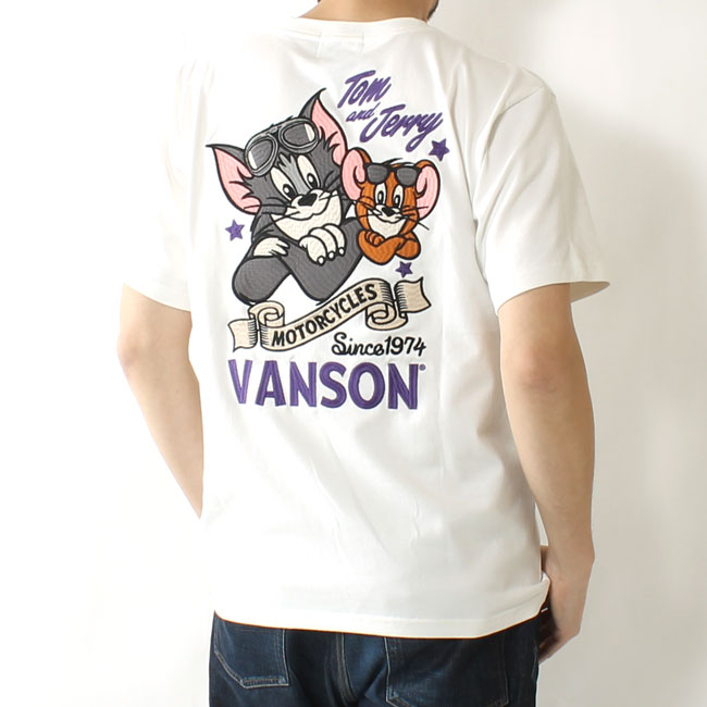 VANSON(バンソン) トム&ジェリーコラボ天竺Tシャツ / TJV-2310