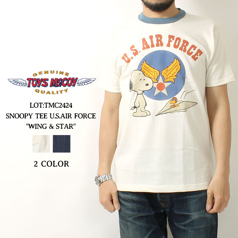 TOYS McCOY(トイズマッコイ) ピーナッツコラボTシャツ U.S.AIR FORCE 