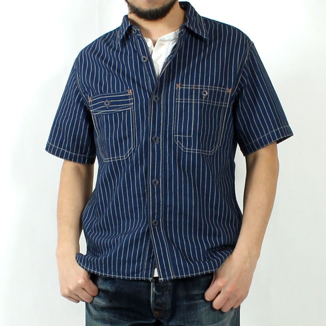 勝丼まん　EIGHT-G(エイトジー)ウォバッシュ　ストライプ EIGHT-G（エイトジー） ワークパンツ 8WK-04 13oz WABASH STRIPE