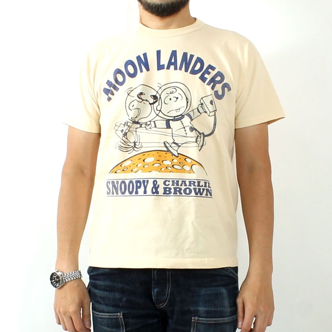 売約済み 新品未使用 トイズマッコイ 半袖Tシャツ スヌーピー XL オリーブ TOYS McCOY(トイズマッコイ) スヌーピーTシャツ MOON LANDERS