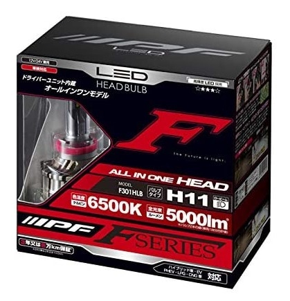 大勧め IPF 28W 12v/24v シリーズ F LEDヘッドランプバルブ H11 F301HLB パーツ