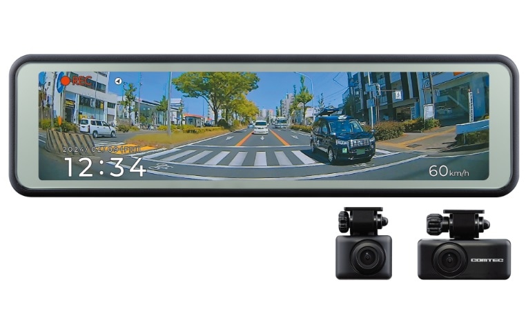 コムテック ミラー型ドライブレコーダー(駐車監視付き) ZDR048 