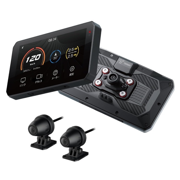 バイク　スマートディスプレイ　モニター　ナビ　ドライブレコーダー　5インチ　中古 バイク用ナビ 5インチドライブレコーダー USB CarPlay&Androi