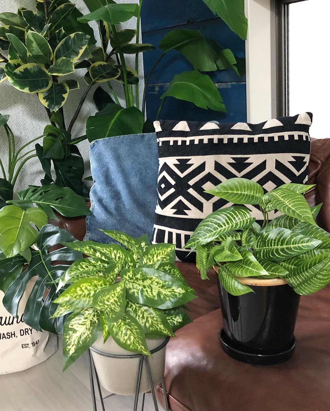 光触媒　人工観葉植物　フェイクグリーン　ディフェンバキア1.35 光触媒 人工観葉植物 フェイクグリーン ディフェンバキア1.35