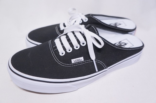 VANS LIFESTYLE】 AUTHENTIC MULE -BLACK TRUE WHITE