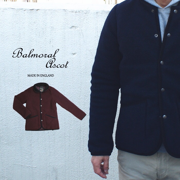 英国製 ウールフリース ジャケット Balmore＆Ascot EA2120AM メンズ 
