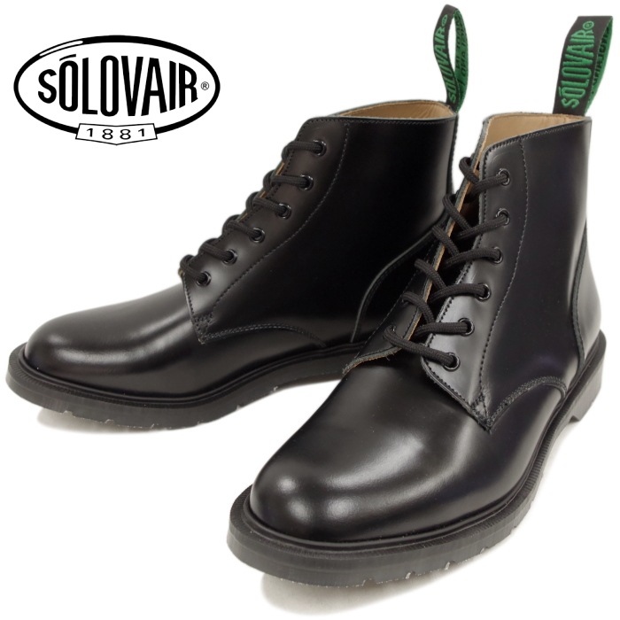 SOLOVAIR(ソロヴェアー) 6ホール ブーツ 50％OFF】SOLOVAIR（ソロヴェアー） ディーラー ブーツ ハイ