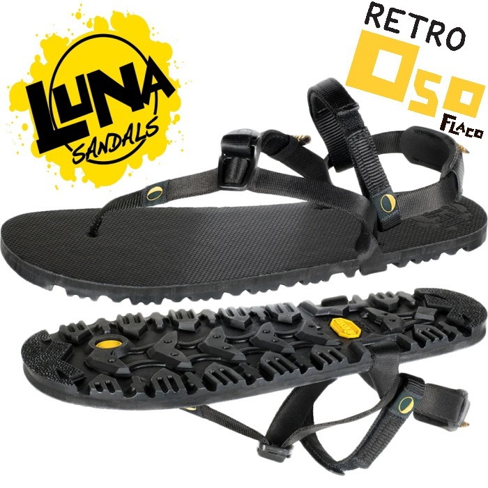 ルナサンダル オソ LUNA SANDALS RETRO OSO FLACO BLACK