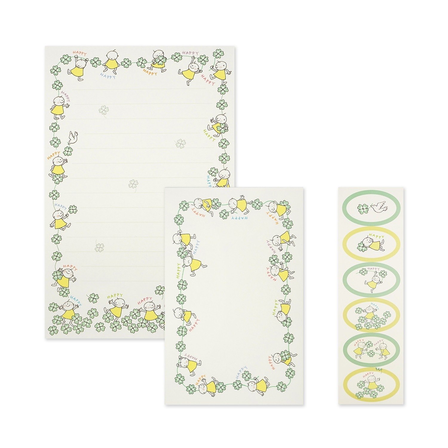 FSC認証製品・森林認証紙使用】レターセット シール付 Quu