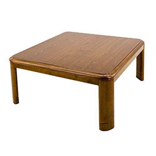 コタツ 継脚式 手元コントローラー 80×80 正方形 ブラウン
