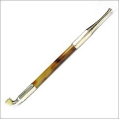 海】純銀煙管 六角形 キセル 純刻印 銀細工 アンティーク 重量約34g