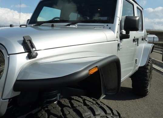 07y－ ジープ ラングラー フラットフェンダー セット 【50mm  