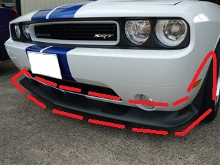 08y－ ダッジ チャレンジャー 392HEMI 純正 フロント リップ 