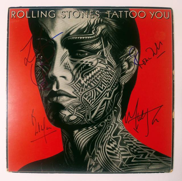 ROLLING STONES 鑑定サイン 額装 ROLLING STONES 鑑定サイン 額装