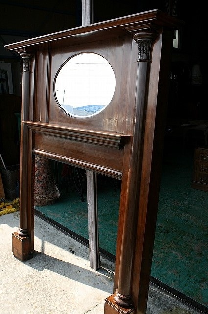 IFU-365 英国アンティーク マントルピース 装飾 ミラー 暖炉 イギリス