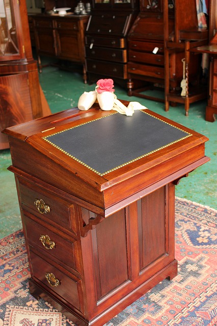 イギリスアンティーク家具 ダベンポートデスク 机 デスク 英国製