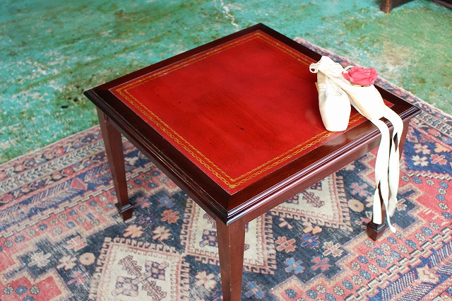 アンティーク 家具 ガラストップコーヒーテーブル 1940年頃 英国 024A