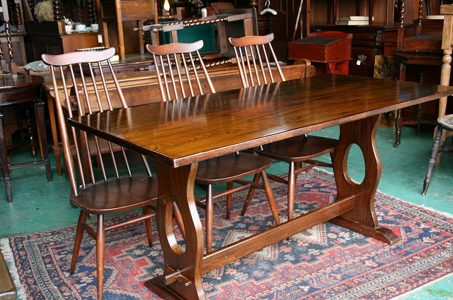 イギリス アンティーク家具 ダイニングテーブル 1960年頃 805A