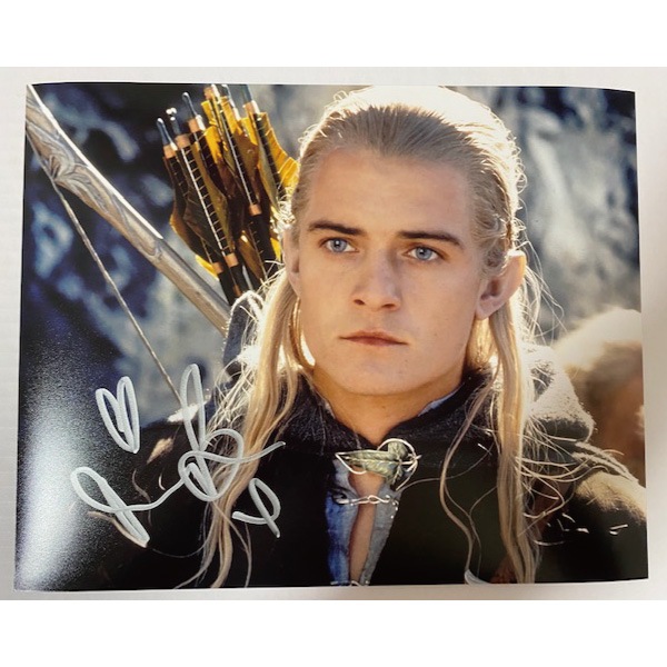 ハリウッド俳優オーランドブルーム写真直筆サイン入り