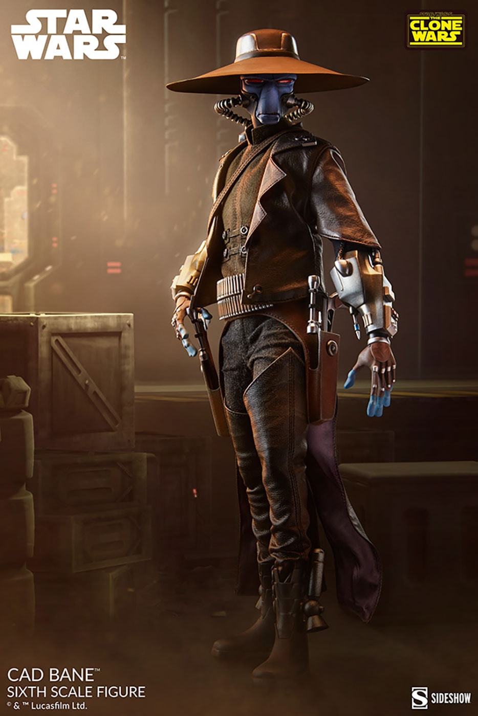 サイドショウ　スターウォーズ　1/6フィギュア キャドベイン クローンウォーズ版 スター・ウォーズ 1/6スケールフィギュア キャド・ベイン（スター