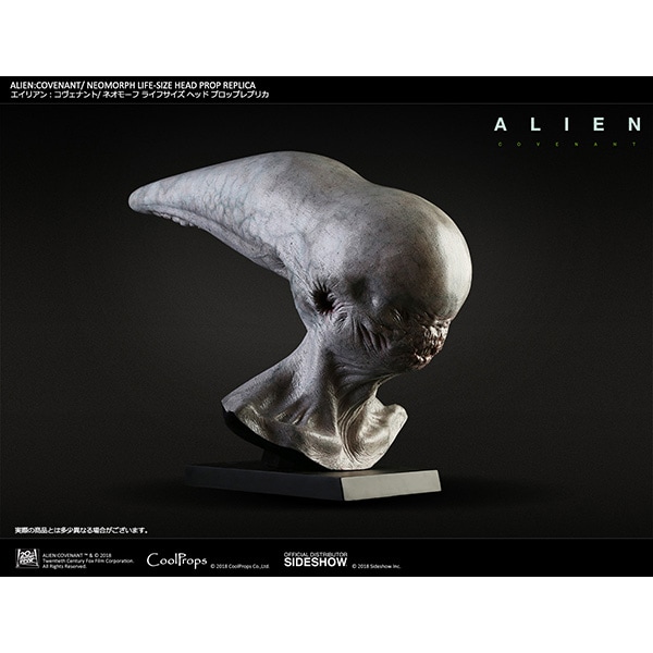 エイリアン：コヴェナント ゼノモーフ ライフサイズ ヘッド プロップレプリカ エイリアン：コヴェナント/ ゼノモーフ ライフサイズ ヘッド