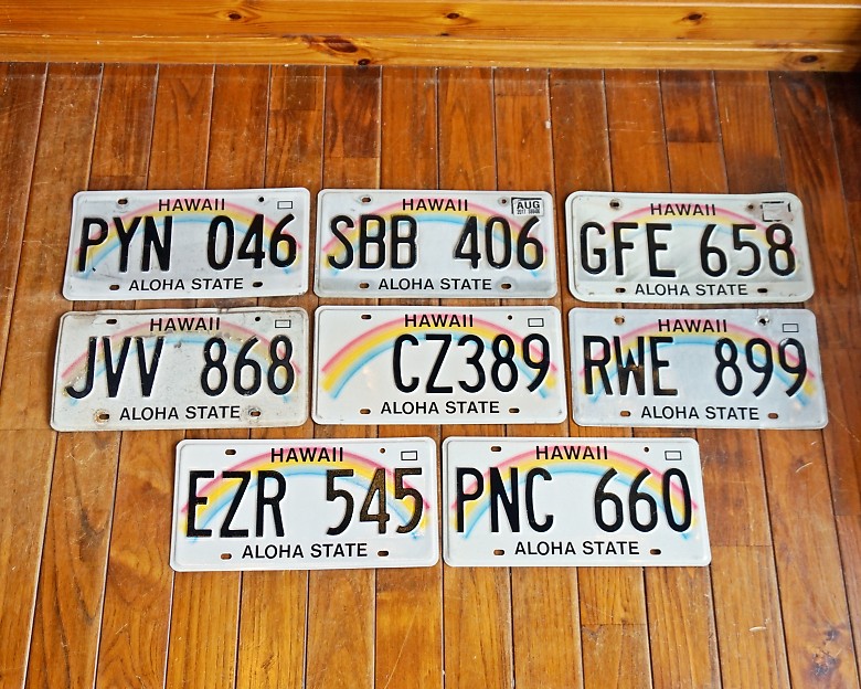 【本物】ハワイ 2023年 PW816 ナンバープレート ホクレア② 本物】ハワイ 2023年 PW816 ナンバープレート ホクレア② 本物