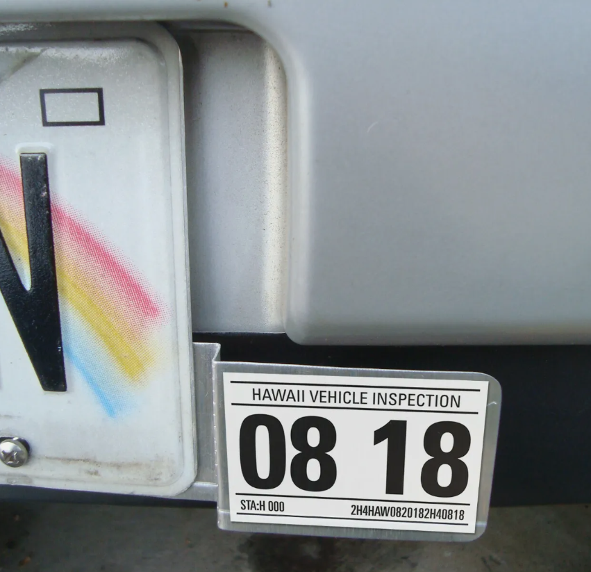 【激レア】ハワイ インスペクション ステー ステッカー HDM【本物】㉓ 激レアハワイ インスペクション ステー ステッカー HDM本物50