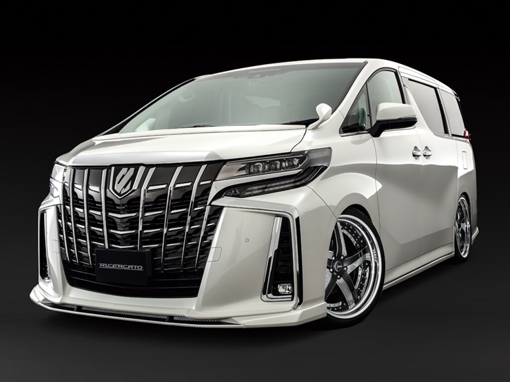 パールホワイト左のサイドエアロトヨタアルファード M'z SPEED | BodyKit | アルファード | ALPHARD (GGH/AGH/AYH)SC