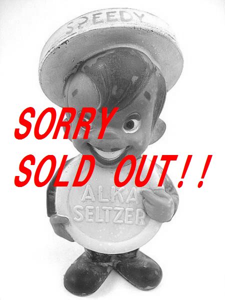 レア！1970's アルカセルツァー スピーディー ビンテージ ソフビ TOY