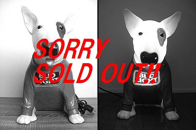 1980's BUD LIGHT バドライト スパッズマッケンジー ブルテリア犬