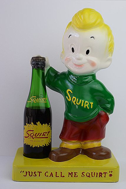 激レア！ 1947年製 SQUIRT スクワート ビンテージ ストアディスプレー ☆激レア！ 1940's 1947年製 SQUIRT スクワート ビンテージ