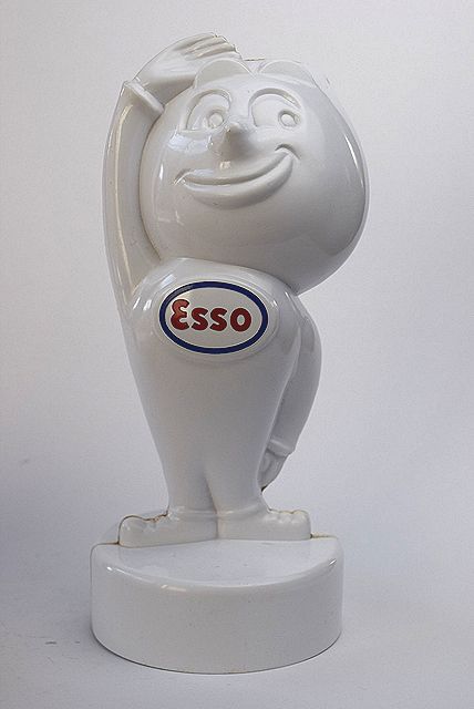 1950’s ENCO エンコ エッソ オイルドロップ ビンテージ オイル缶 ☆レア！白色！1950's ESSO エッソ オイルドロップ ビンテージ 貯金箱