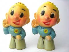 1950’s レニーレノックス ビンテージ 塩＆胡椒入 アドバタイジング 1950's レニーレノックス ビンテージ 塩＆胡椒入